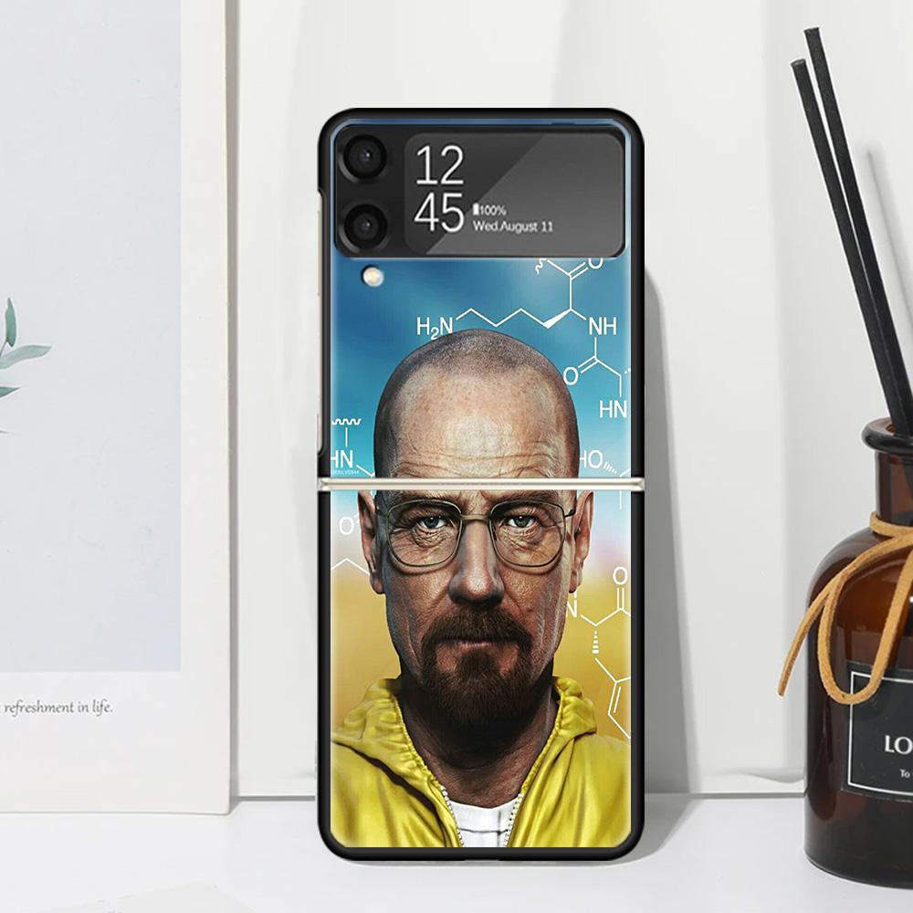 Breaking Bad WalterWhite Phone Case For Samsung Galaxy Z Flip 7 Flip7 Zflip 6 Flip6 5 Flip5 4 Flip4 3 Flip3 5G Fundas Black Cove