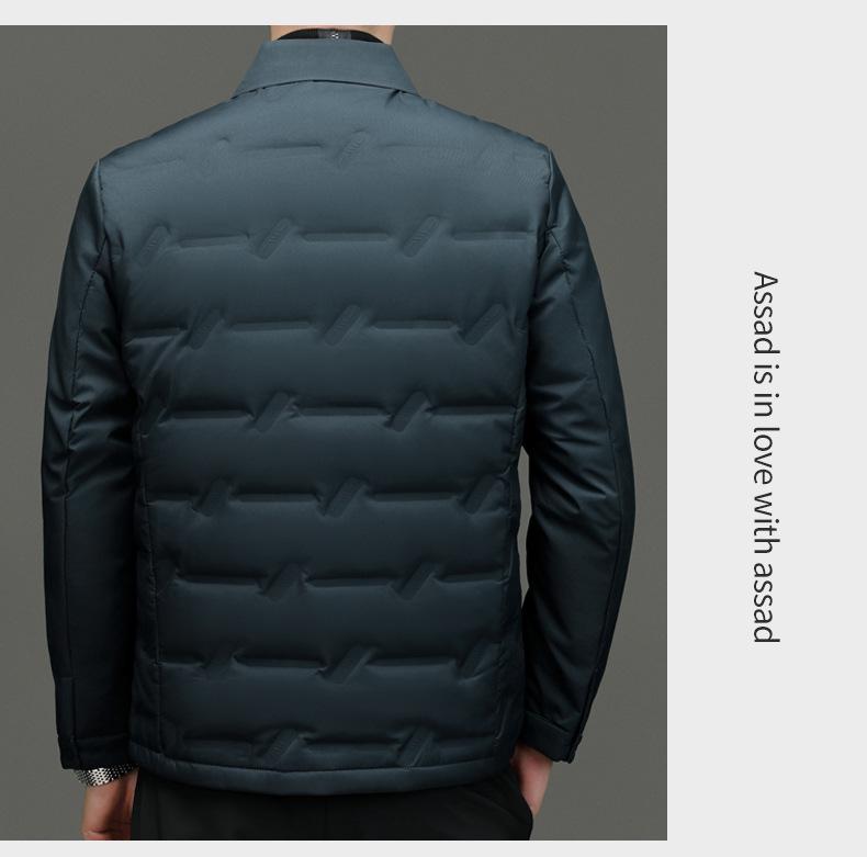 Men's Lightweight Shirt-Style Down Jacket - 2025 Autumn/Winter Business Casual Coat