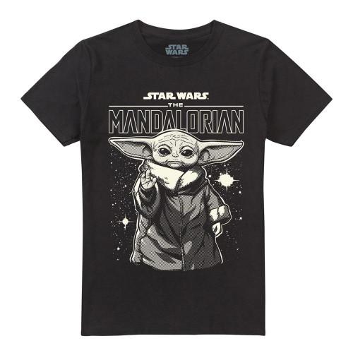 Star Wars The Mandalorian Unisex Erwachsenen Grogu In den Sternen Langarm-T-Shirt