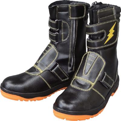 Pantofi de siguranță Fukuyama din cauciuc cu tăiere înaltă Captain Pro Safety 3, negri, impermeabili la ulei/antistatici, 27,0 cm