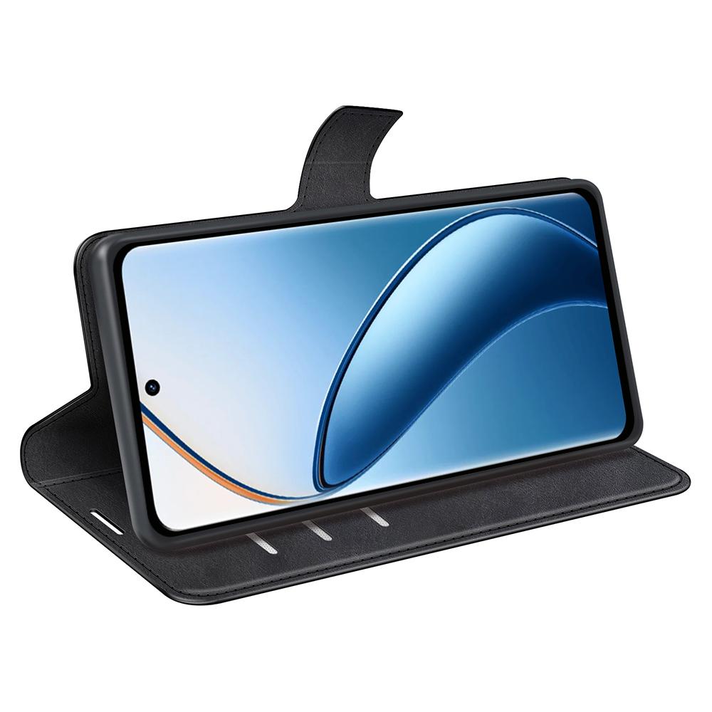 For Realme 12 4G/12+ 5G Leather Case Calf Texture Phone Wallet Cover