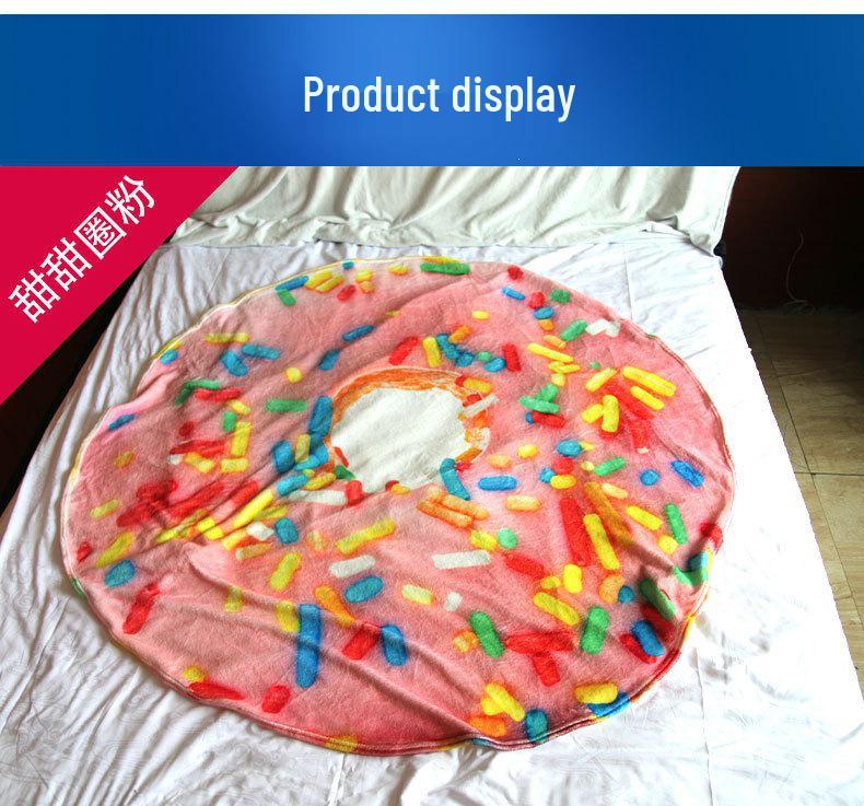 All-Season Tortilla Flannel Blanket with High-Definition Digital Print for Home and Office