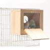 Wooden Bird Breeding Nest Wall Mount Parrot Wood House Practical Parrot Breeding Box  for Bird Cage