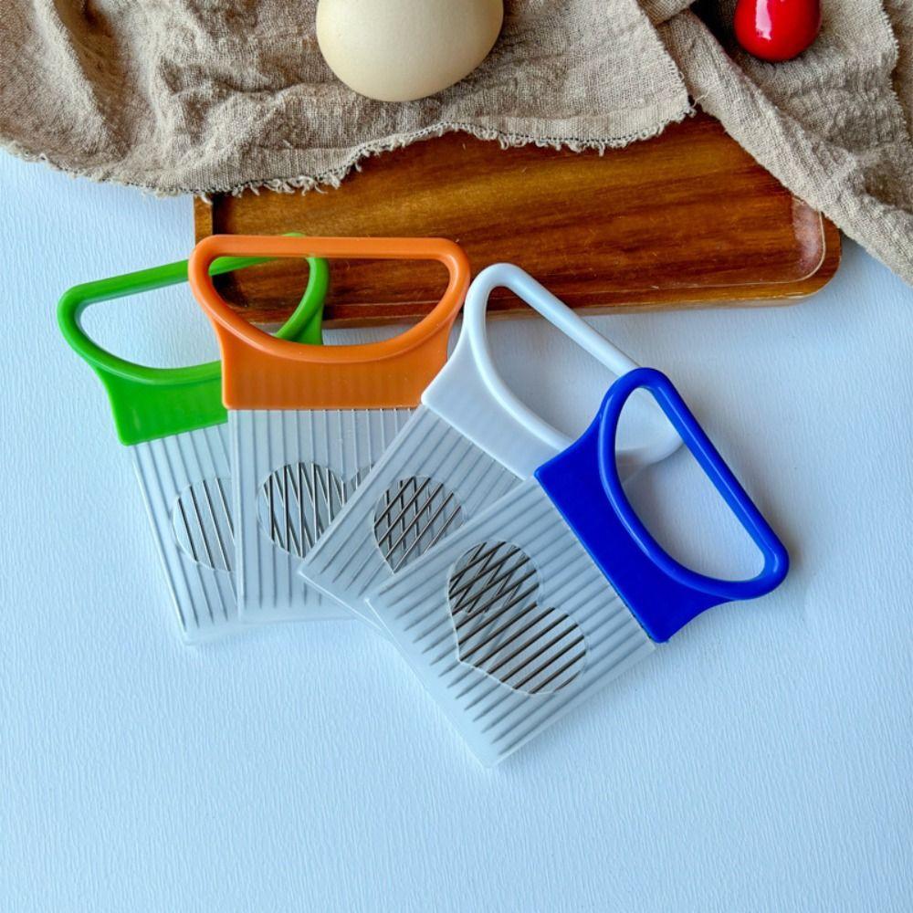 Effortless Onion Slicer Holder Stainless Steel Meat Tenderizer Needle  for Onion Lemon