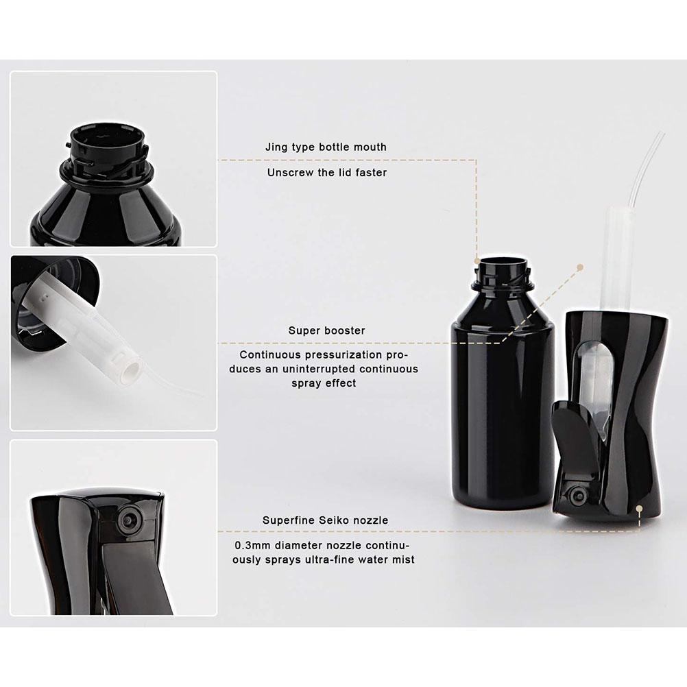 200ml Hair Spray Bottle Empty Trigger Squirt Bottle Refillable Fine Mist Sprayer Bottle for Curly Hair Taming Hair Hairstyling