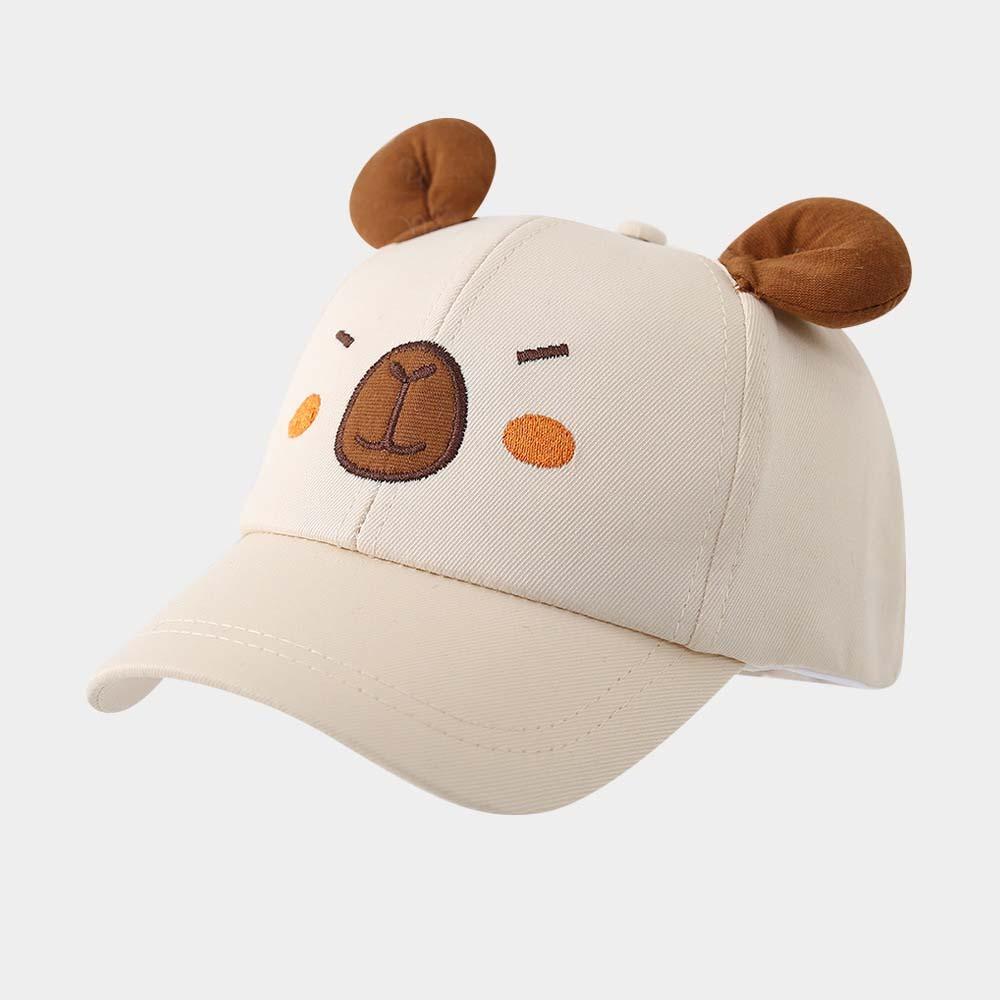 Cotton Capybara Peaked Cap Breathable Baby Sunscreen Hat Children Baseball Hat For Babies Aged 2-5