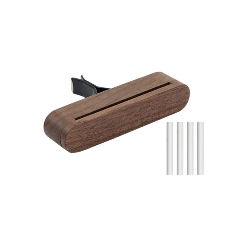 

Solid Wood Vehicle Scent Diffuser Natural Air Freshener For Cars None Toxic Interior Air Quality Enhancer Odor Eliminati