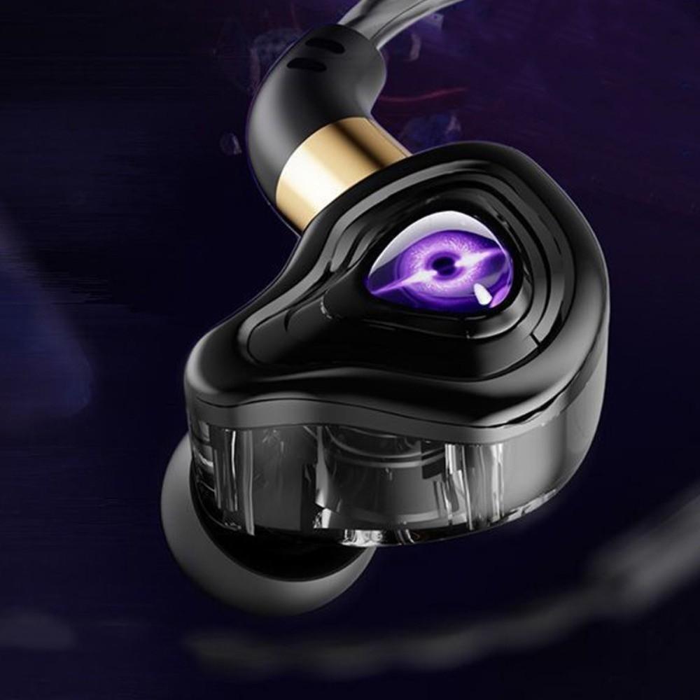 HiFi Stereo in Ear Earphones Elbow Wired Headset Music Earbuds Esports Wired Earphone  Running