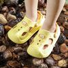 Kids Pool Shoes Slip-On Sandals Beach Garden Home Use Soft Sole Toddler Footwear In Yellow Pink Gray