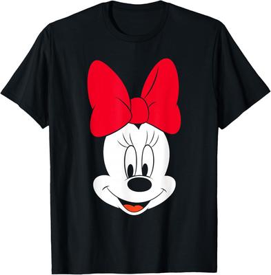 Hot Fashion Unisex Minnie Mouse Big Face T-Shirt S-4XL Four Seasons