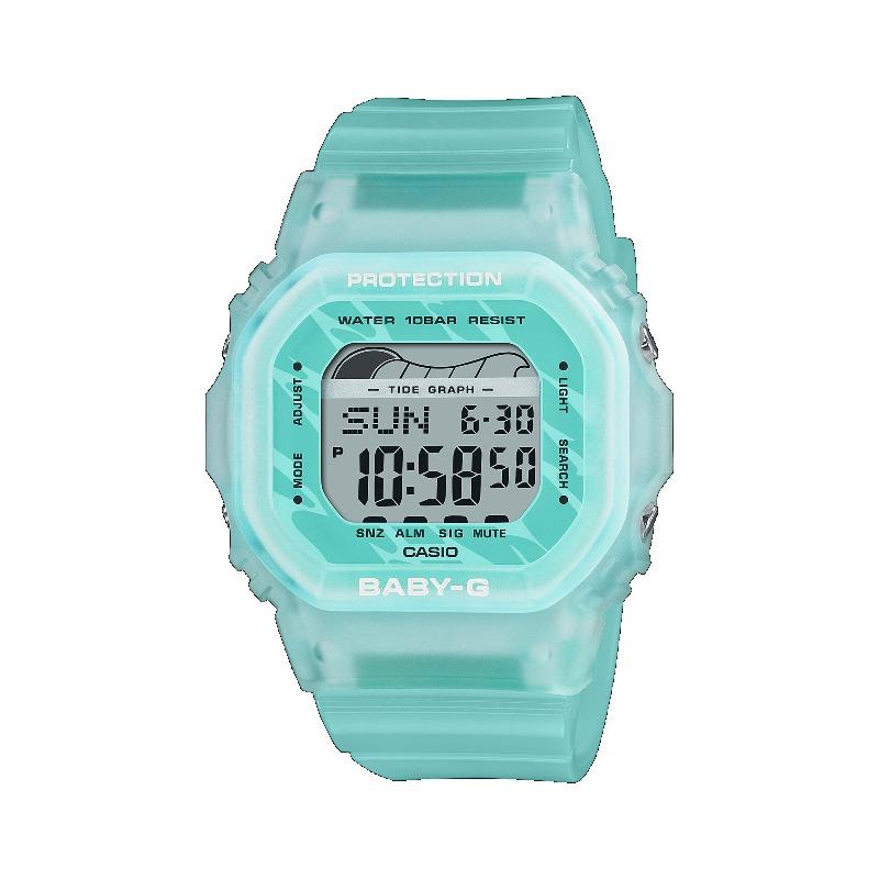 Casio Baby-G Women s Resin 100M Water Resistant Shock Resistant Alarm Quartz Watch BLX-565S-2 синий