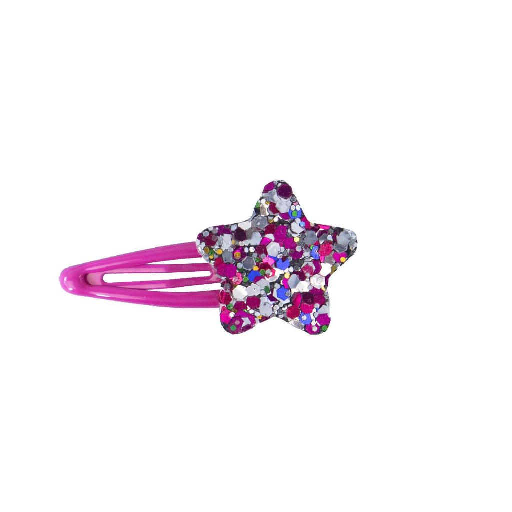 Candy Color Heart & Star Cartoon Bang Hair Clips for Kids