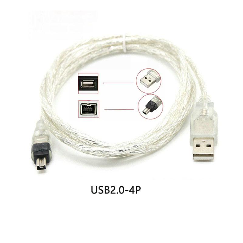 Hochgeschwindigkeits-Firewire-Kabel für DV-Kameras USB 2.0 auf 4-Pin 6-Pin 4-Pin ILink IEEE 1394B Kabel für Kamera-Peripheriegeräte