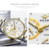 AILANG Watch Herre Automatisk Mekanisk Klokke Kalender Vanntett Mote Trendy Casual Herreklokke