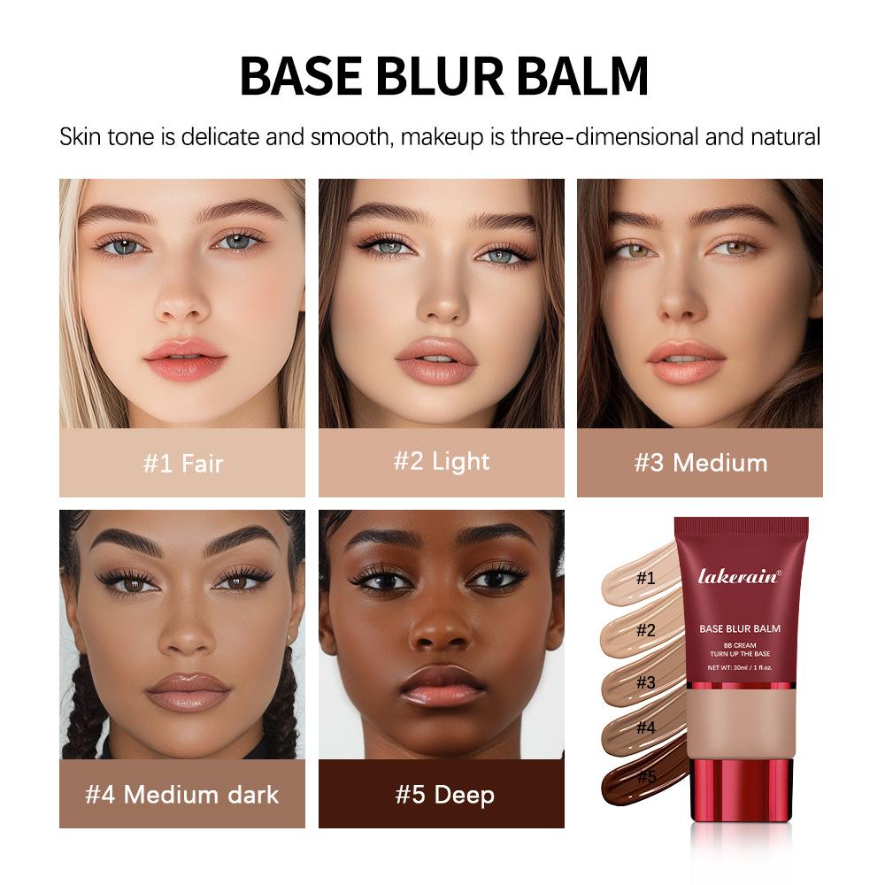 Base Blurring Foundation 5Colors Long Lasting 24H Control Oil Smooth Matte Balancing Shine Base Bronze Cosmetics Makeup
