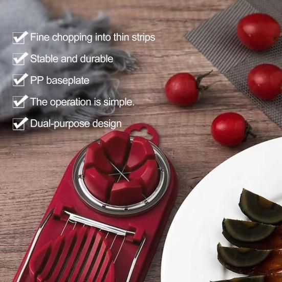 Stainless Steel Egg Slicer Egg Separator Tool for Hard Boiled Eggs & Century Eggs Multifunctional Egg Separators Kitchen Gadget