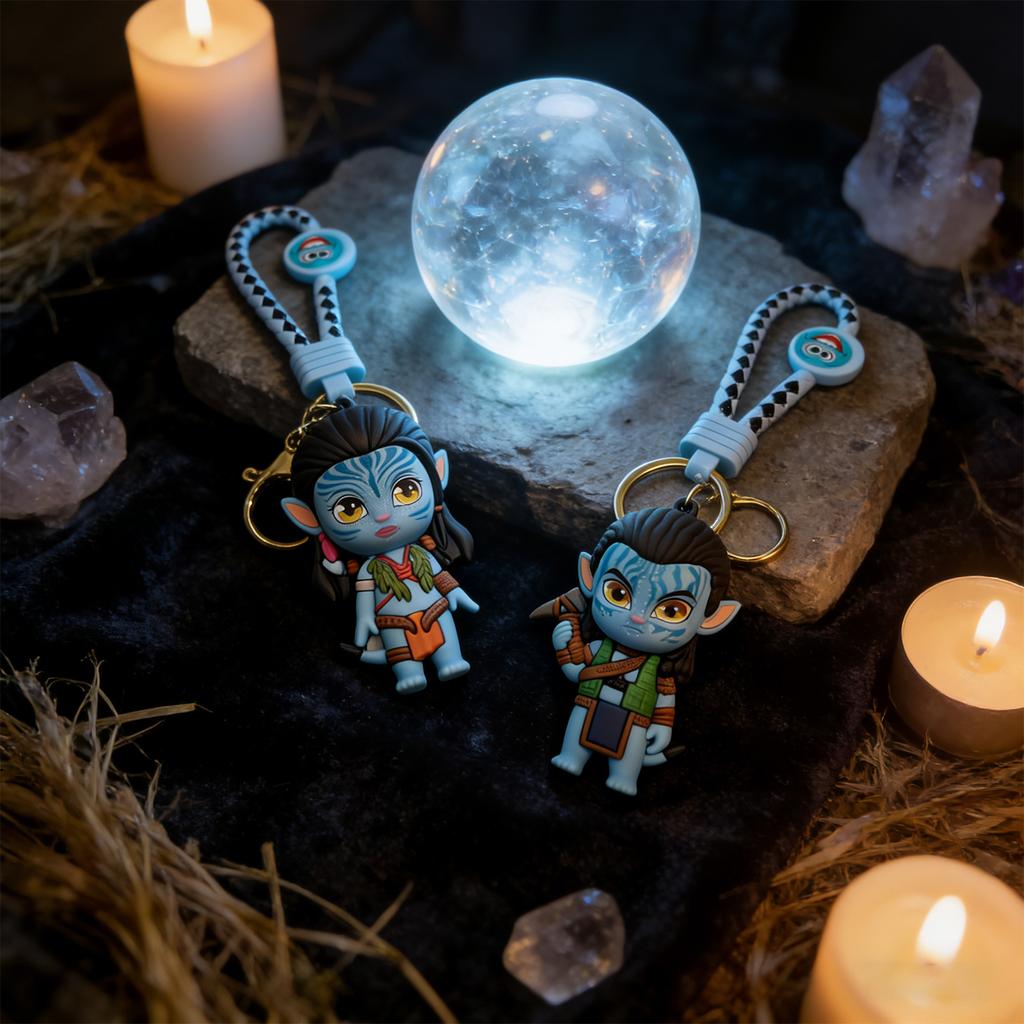 Creative Cartoon Keychain Three-dimensional Doll Bag Couple Pendant Car Key Chain Gift