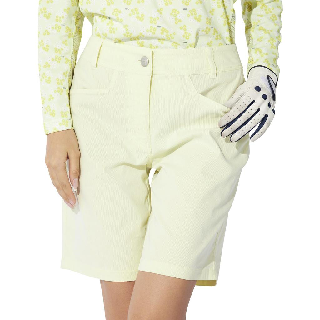 Marie Claire Women's Corduroy Shorts, UV Protection, Dry Stretch, Yellow, 715362