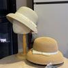 New French Hepburn Style Straw Hat Women's Summer Seaside Beach Sunshade Sunscreen Hat Temperament Elegant High Quality Straw Hat