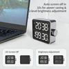 USB Charging Digital Timer With Double Screen LED Display Countdown Magnetic Back Adjustable Volumes For Cooking Workouts