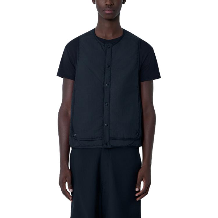 

Y-3 Solid Color Round Neck Single-Breasted Sleeveless Vest Men vest KA7491 XL