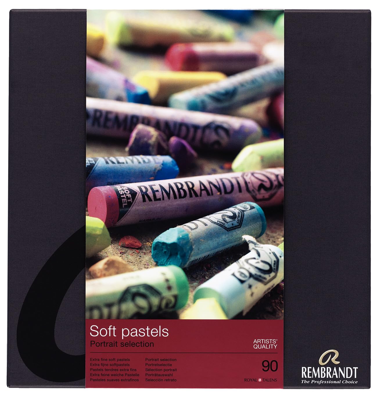 

Rembrandt Royal Talens Soft Pastels Half General Set, 90 Stick Set