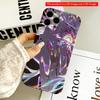 2DFlat Rainbow Glow Anime Girl Phone Case All Inclusive Film Hard Phone Case, Compatible with iPhone 18 Pro Max 17 16 15 14 13 12 11