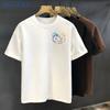 Cartoon Graffiti Printing Cotton Heavy Short-sleeved T-shirt Men's Fashion Brand Summer Sleeves New Internet Celebrity Trend Top Men's Clothing