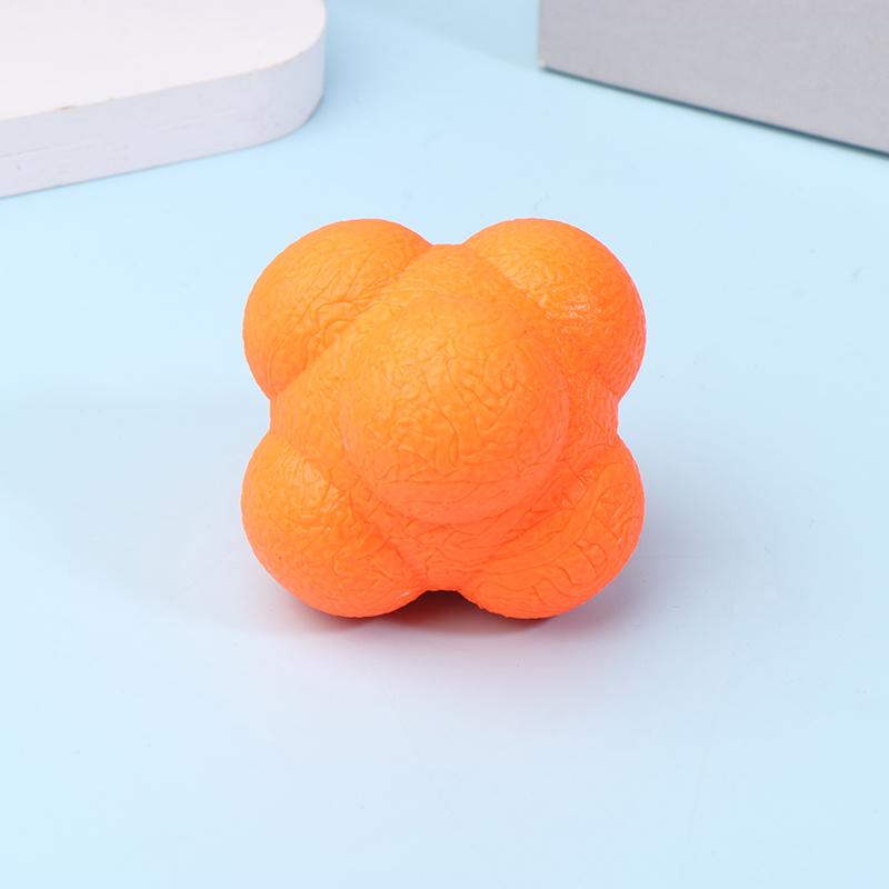 

Шестигранный реакционный мяч Мяч для тренировки ловкости Для баскетбола Футбола Дети Взрослые Координация Рефлексы Спорт Фитнес Тренировочный мяч оранжевый