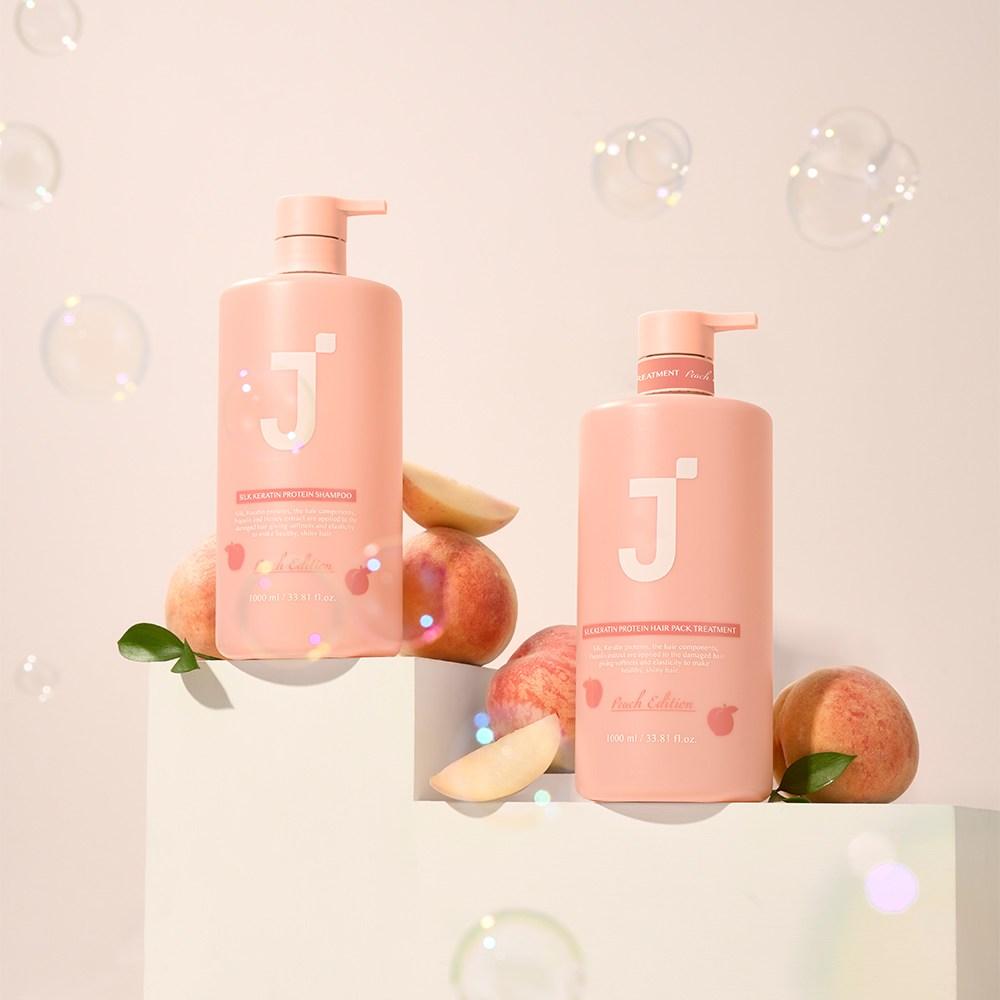 J.Sup Silk Keratin Protein Shampoo Peach Edition, 1L, 1 Unit