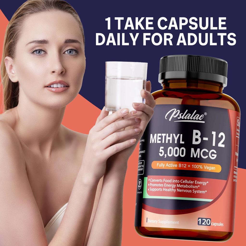Vitamina B-12 5000mcg - Energia, Umore, Metabolismo e Supporto al Sistema Nervoso