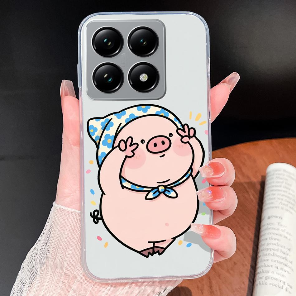 For Xiaomi 15T 14T Pro Phone Case Lovely Fish Patterns Soft TPU Clear Silicone Bumper For Xiaomi 15TPro 14 T Lightweight Funda