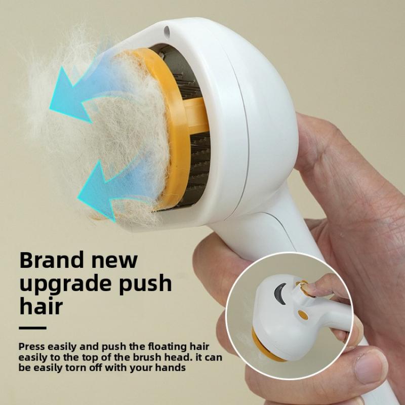 Multifunctional Pet Steam Brush Cat Dog Cleaning Steamy Spray Massage Comb Hair Removal Grooming Brush With Release Button