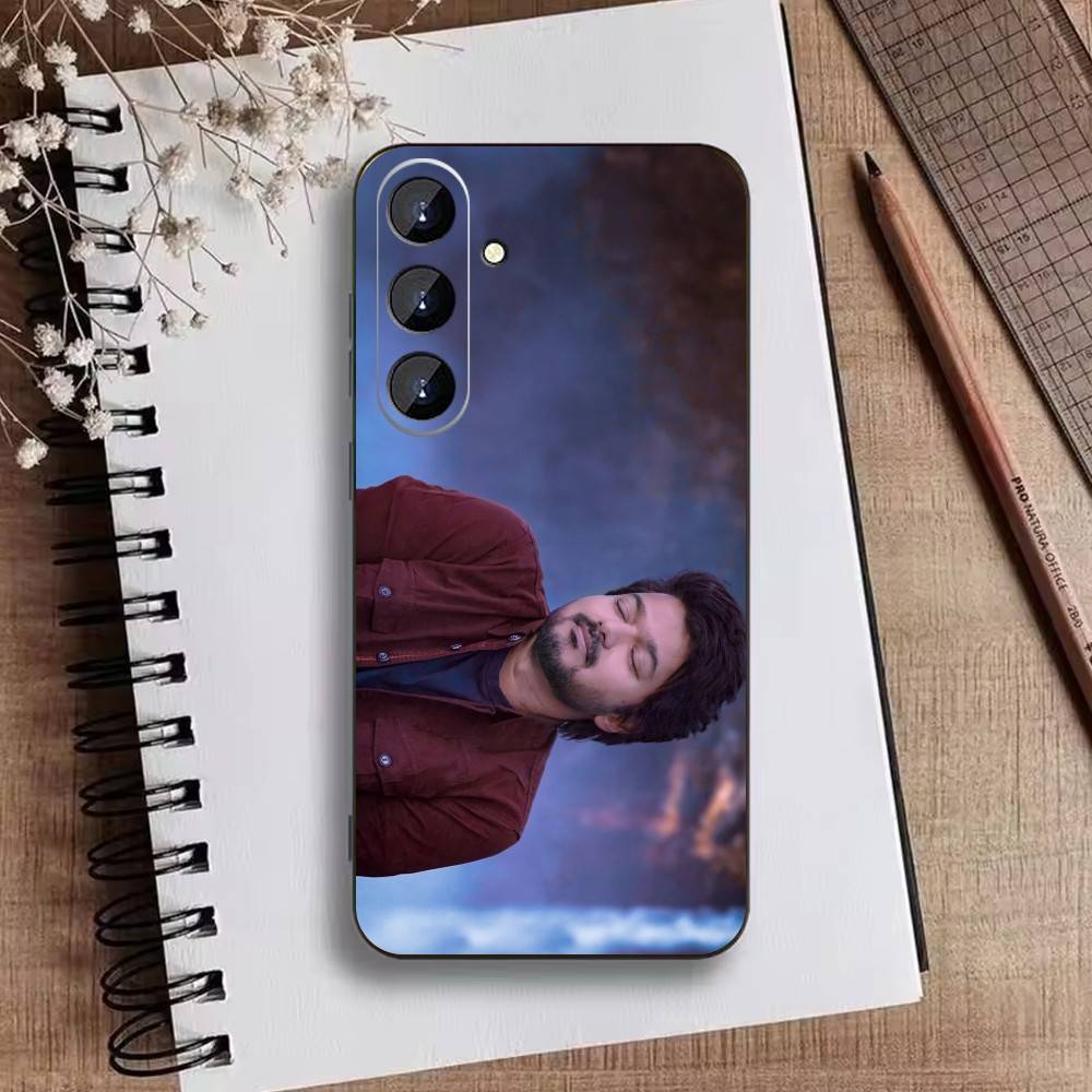

P-ThalaPathy V-Vijay Actor Phone Case For Samsung Galaxy A73,A72,A71,A70,A52,A51 Others Soft Black Cover Samsung a71 4g