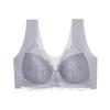 Plus Size Seamless Lace Push-Up Bra with Front Closure and Beautiful Back Design