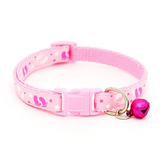 Cute Fashion Paws Pattern Pet Puppy Collars with Bell for Small Dogs Necklace