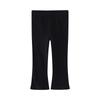 Girls Solid Stretchy Base Leggings with Flared Legs for Spring and Autumn
