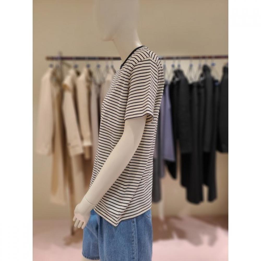 Cc Collect. Stripe Round Neck Tee C262psm133