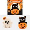 Portachiavi Gatto Fantasma di Halloween Peluche Morbido Ciondolo Carino per Borsa Regalo per Adolescenti