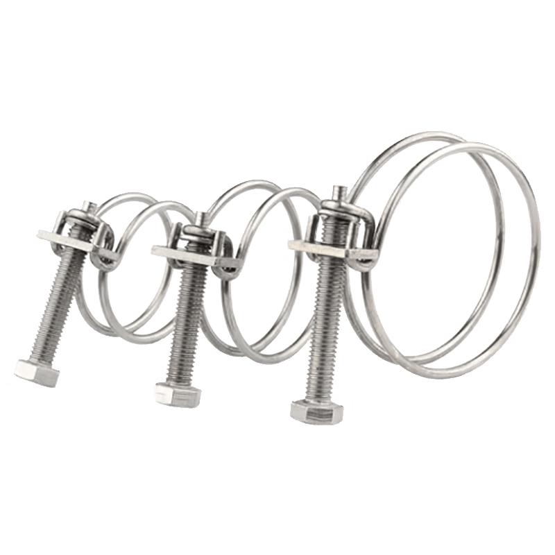 304 Stainless Steel Double Wire Heavy-Duty Hose Clamp