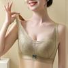 Large Size Bra for Women Adjustable Strapless Anti Glare Bra Women's Gathering Seamless Bra