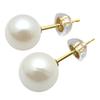 UP K18 Akoya Pearl Earrings 18K Gold Pearl Earrings Genuine Pearl 8.0mm / (18K)
