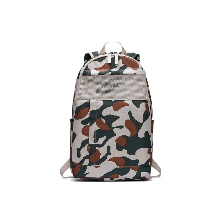 Nike Large Capacity High School Student Sports Zipper Backpack Unisex Backpack Camouflage BA6021-008 Camouflage