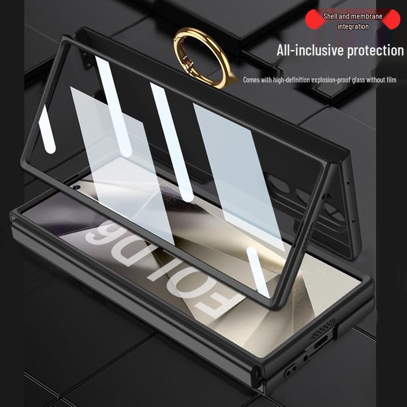 Schlanke faltbare Hülle mit Fingerring für Samsung Galaxy Z Fold6