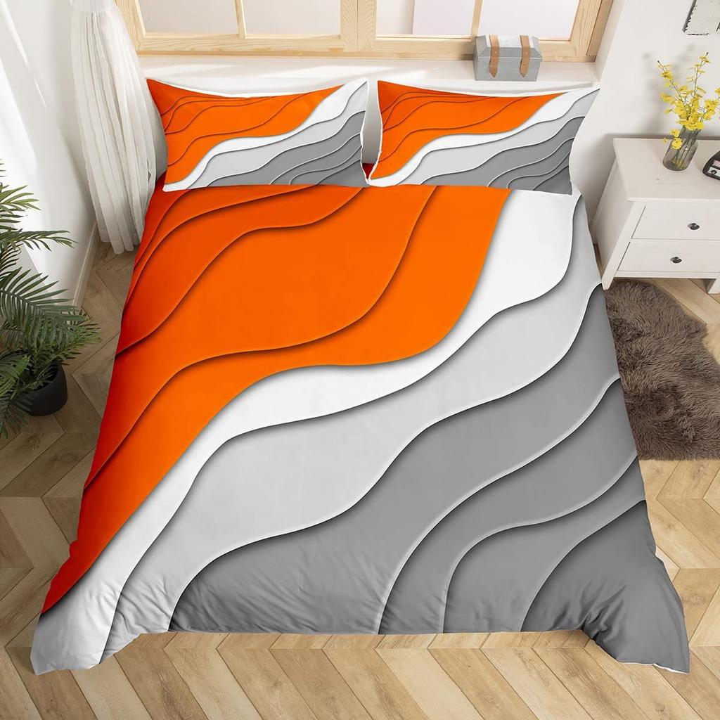 Romantic Theme Red Rose Three-Piece Quilt Cover 3D Digital Printing Bedding Set Bed Cover
