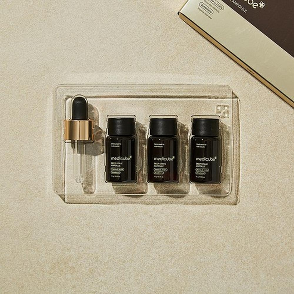 Medicube Deep Vita C Ampoule 2.0 30g (10g x3) - Brightening Vitamin C Care, Korean