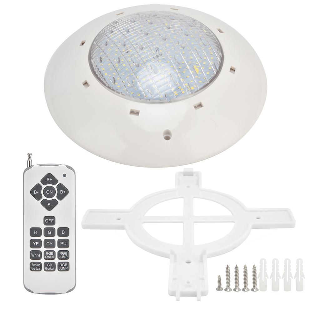 IP68 Wasserdichte LED Schwimmbadleuchte Bunte RGB Wandmontierte Unterwasserleuchte mit Fernbedienung