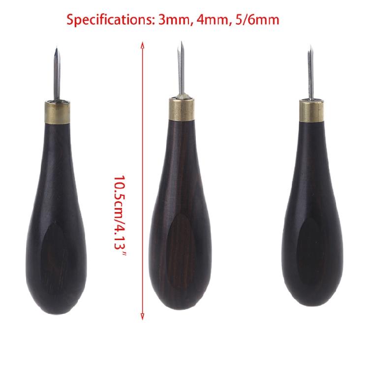 DIY Handmade Gourd Awl Spacing Leather Punch Tool for Handcraft Punching