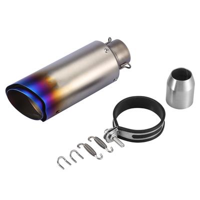 Universalus 51 mm Motociklo Įstrižas Uždedamas Išmetimo Duslintuvas Galinė Vamzdžio Uodega(#1)