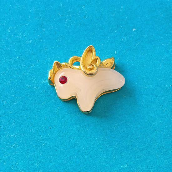 Women s Chinese Style Faux Hetian Jade Year of the Horse Pendant Necklace